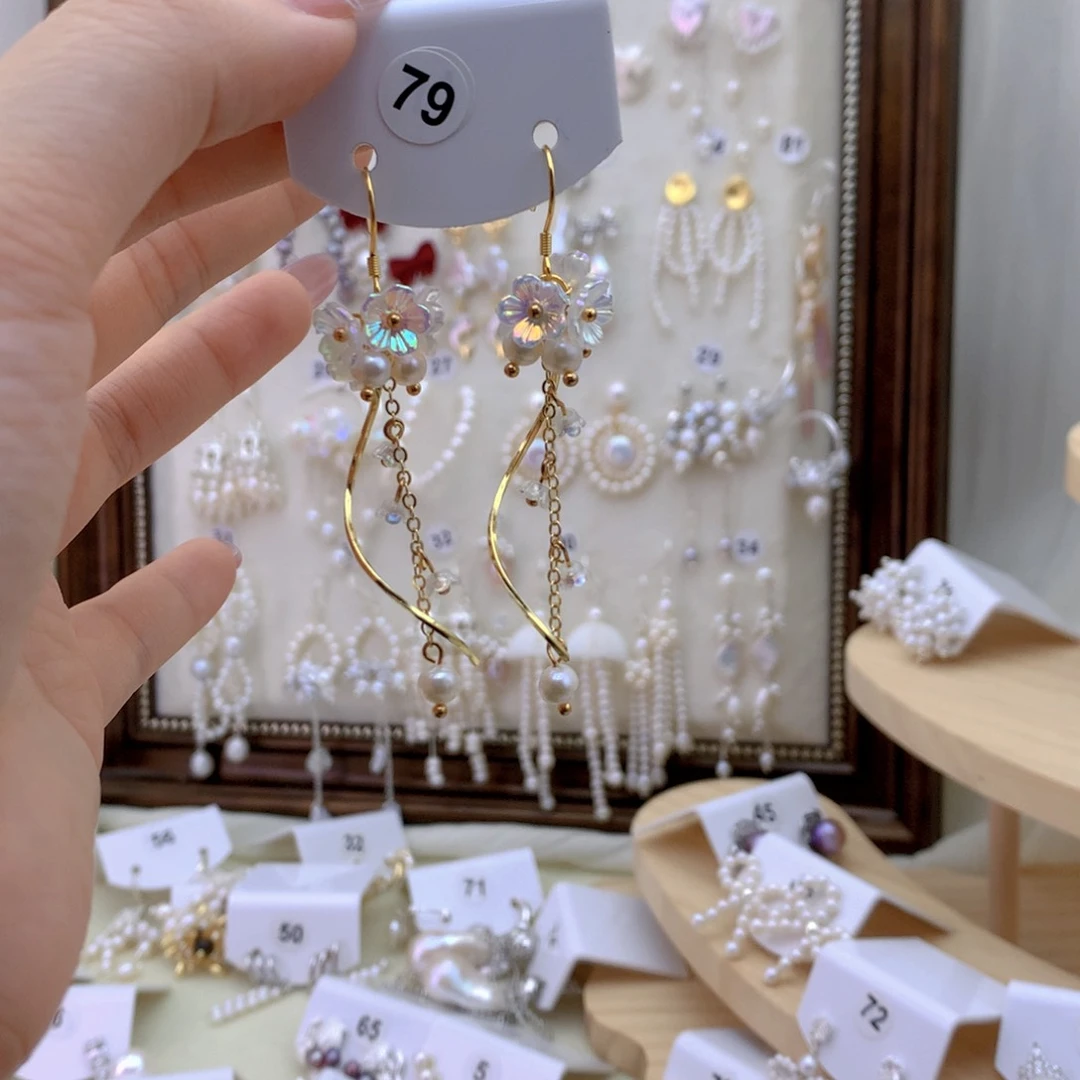 未镶嵌耳饰淡水珍珠