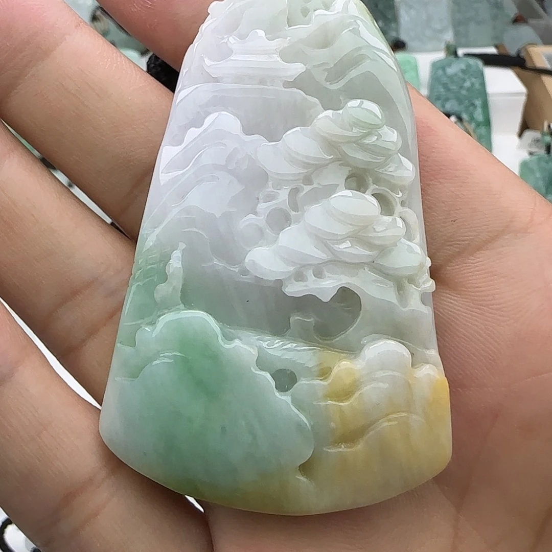 颈饰未镶嵌翡翠翡翠
