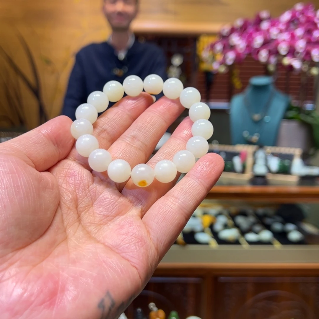 和田玉手链未镶嵌12