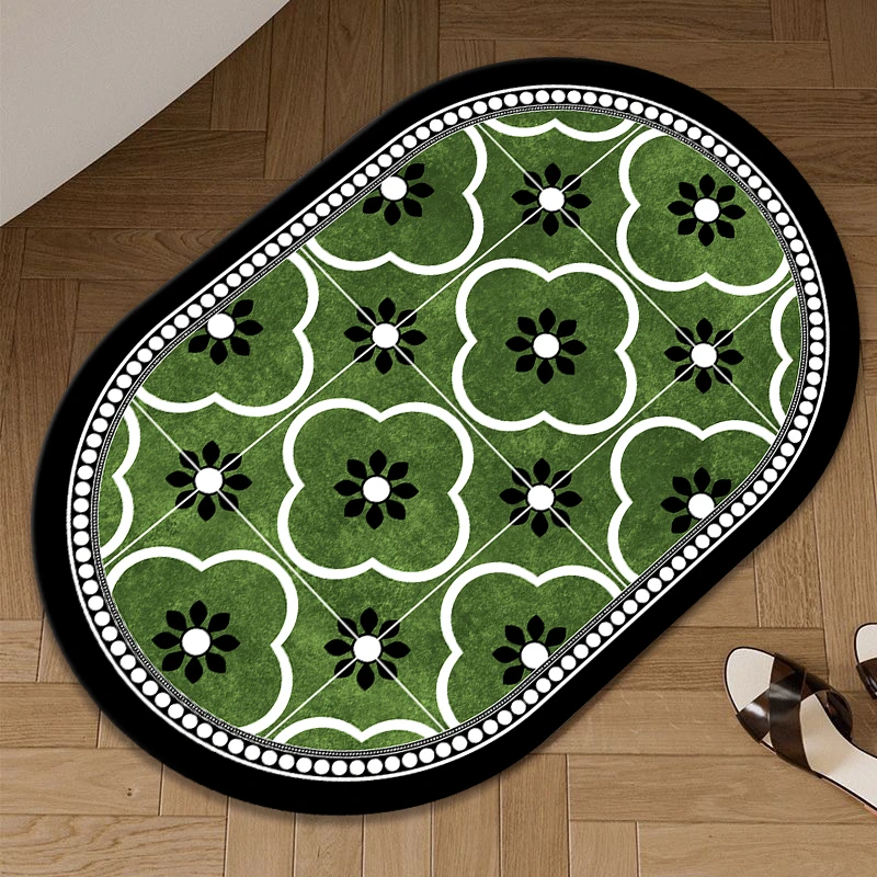 硅藻泥浴室防滑吸水地垫卧室房间卫生间门口脚垫可水洗可裁剪