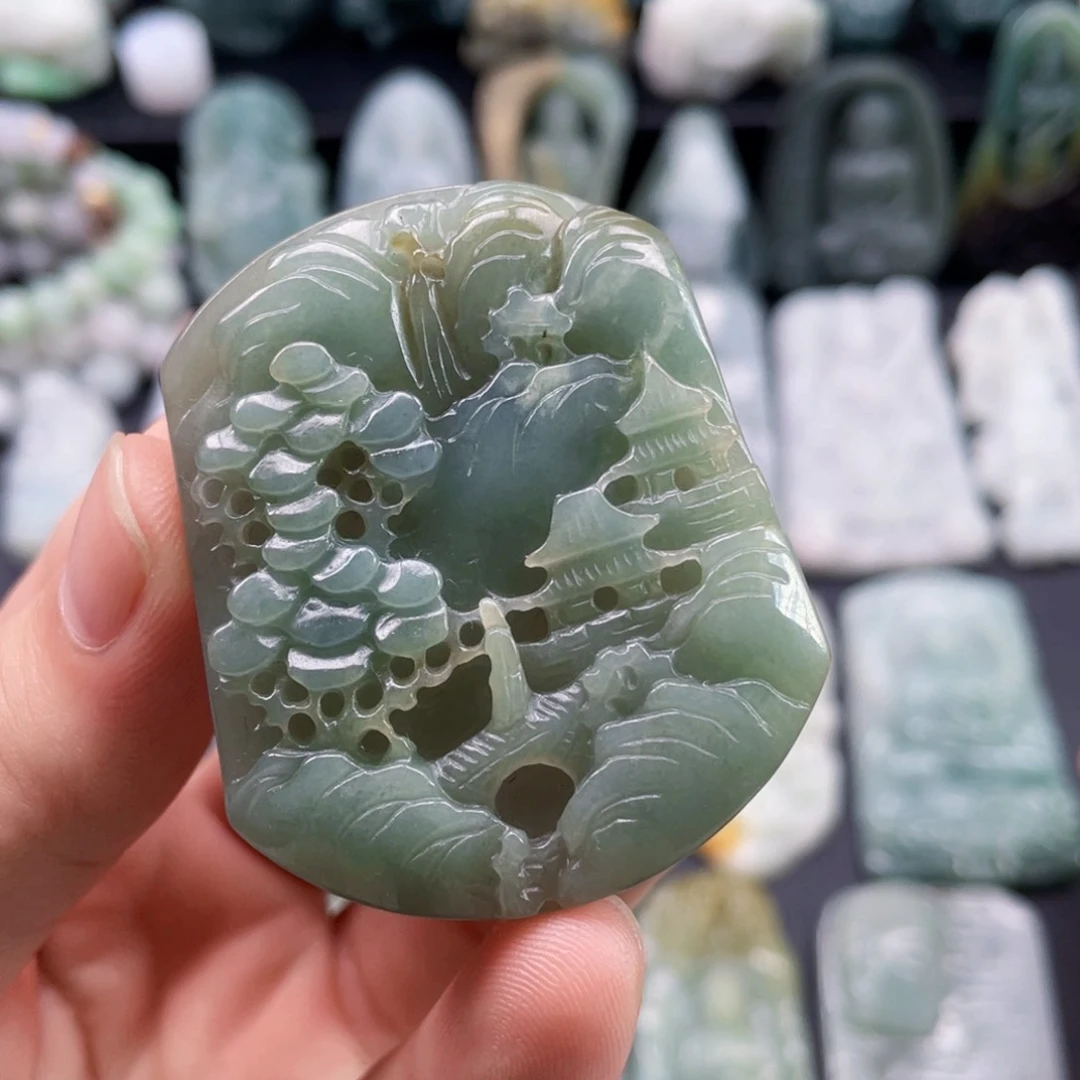 颈饰未镶嵌翡翠翡翠