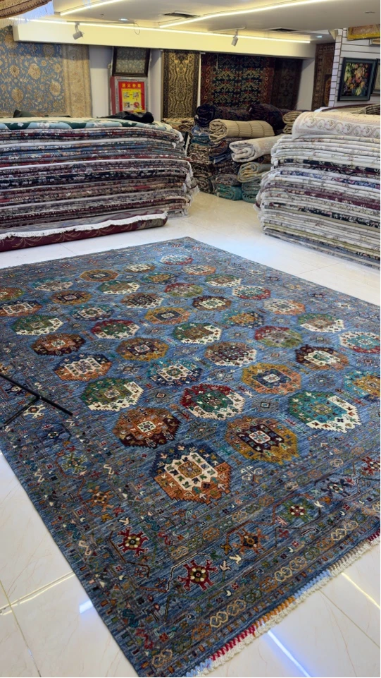 纯手工编织毛毯子