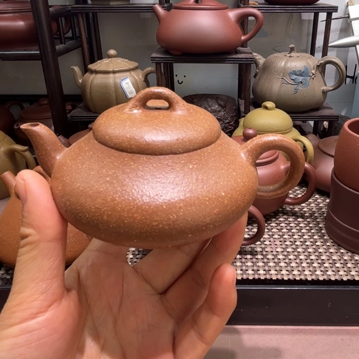 茶壶紫砂微瑕30目黄降坡汉唐石瓢170cc