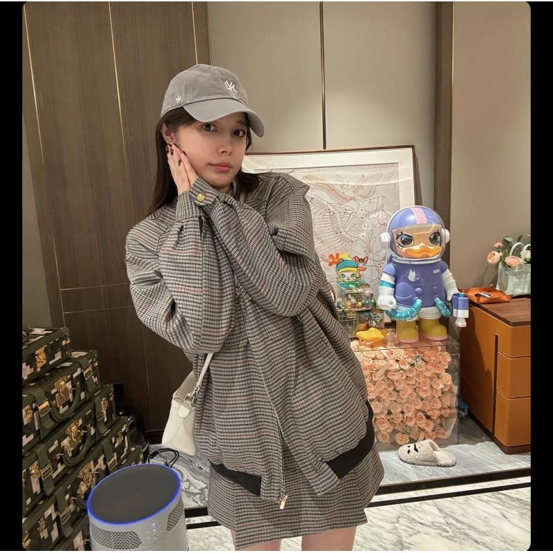 BETTERJOELAY-【半糖松饼】时尚复古短裙百搭半身裙学院风HW8703