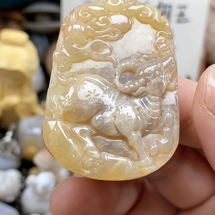 颈饰未镶嵌硅化珊瑚（珊瑚玉）