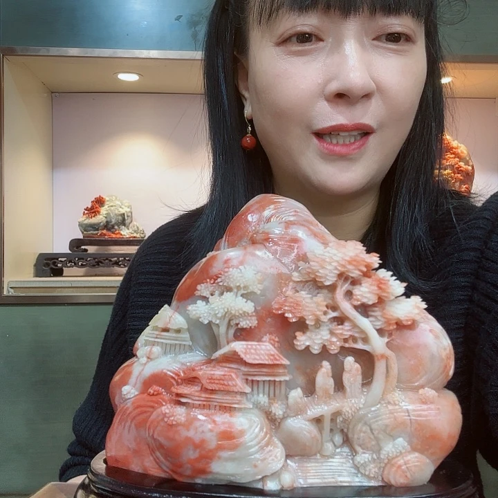 用***6寿山石寿山石摆件