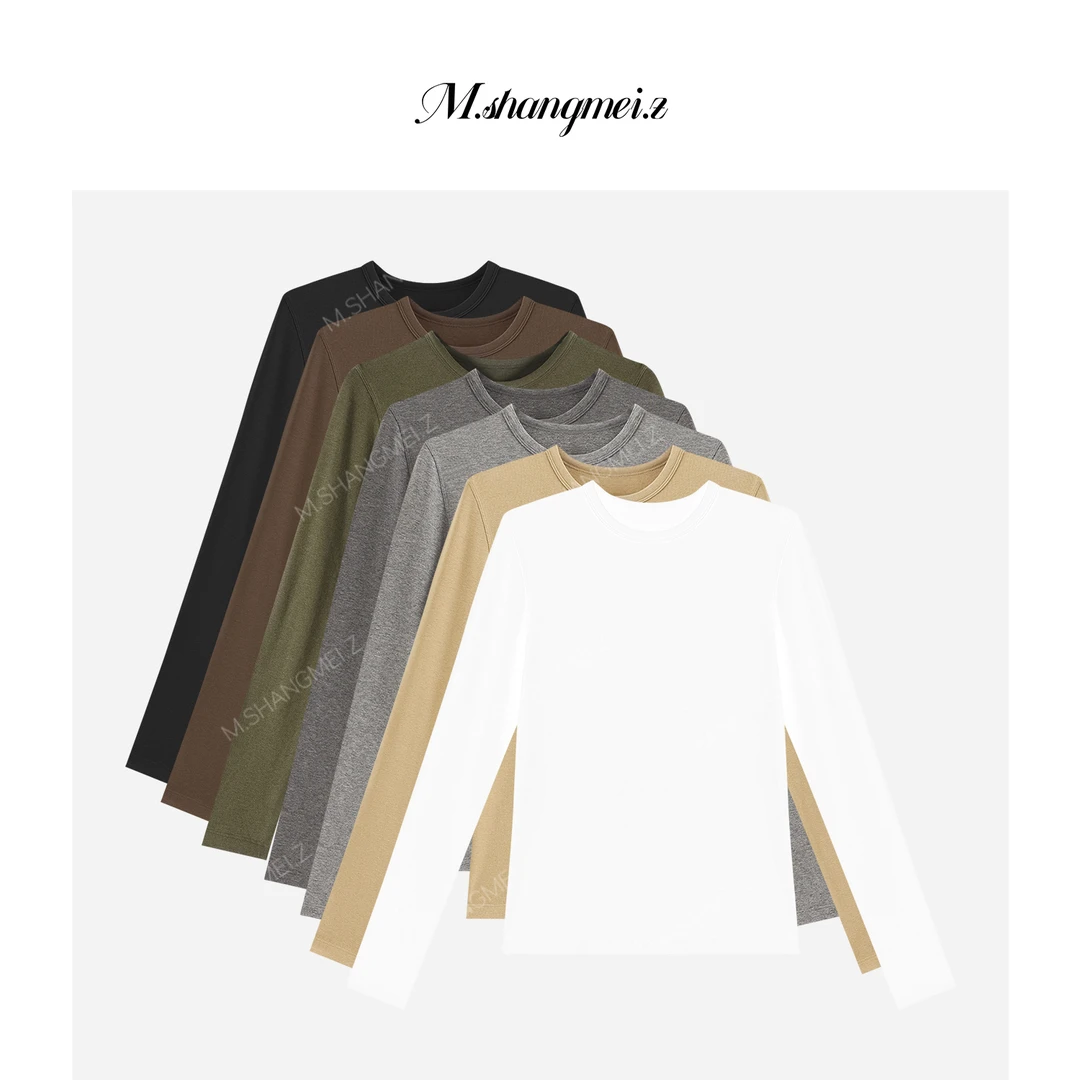 M.SHANGMEI.Z/沐熙【七天】美大哥保暖舒适精致百搭打底上衣X072778