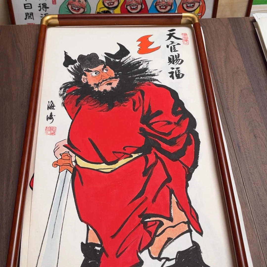 国画纯手绘禅意画作品