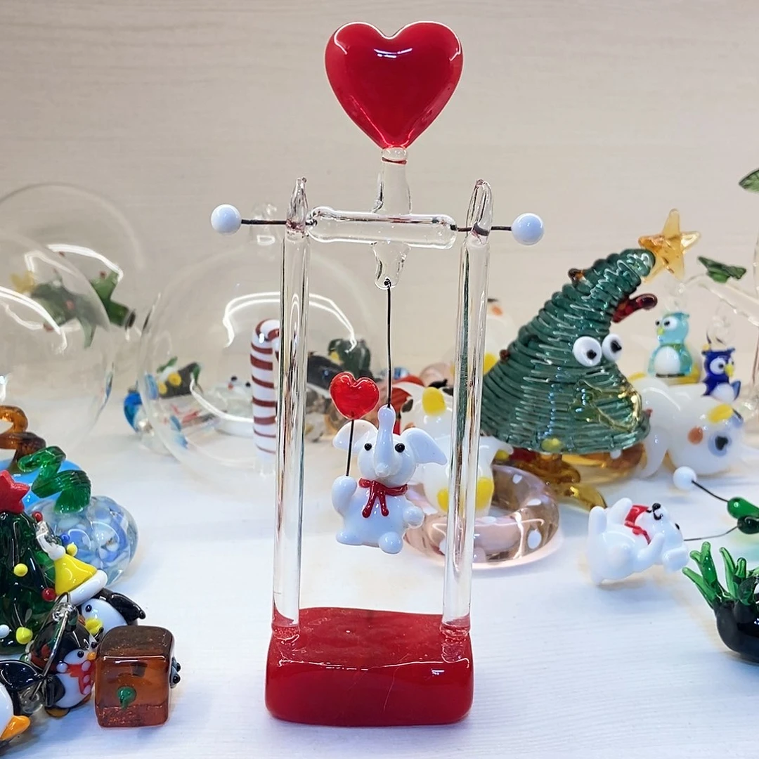 琉璃手工艺品大象数千