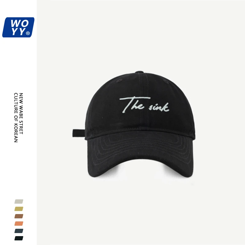 【哇喔咿呀】美式休闲简约水洗软顶棒球帽子男女出游百搭显脸小遮阳