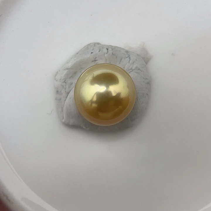 海水珍珠颈饰未镶嵌11.1金珠 戒指 很炫H8
