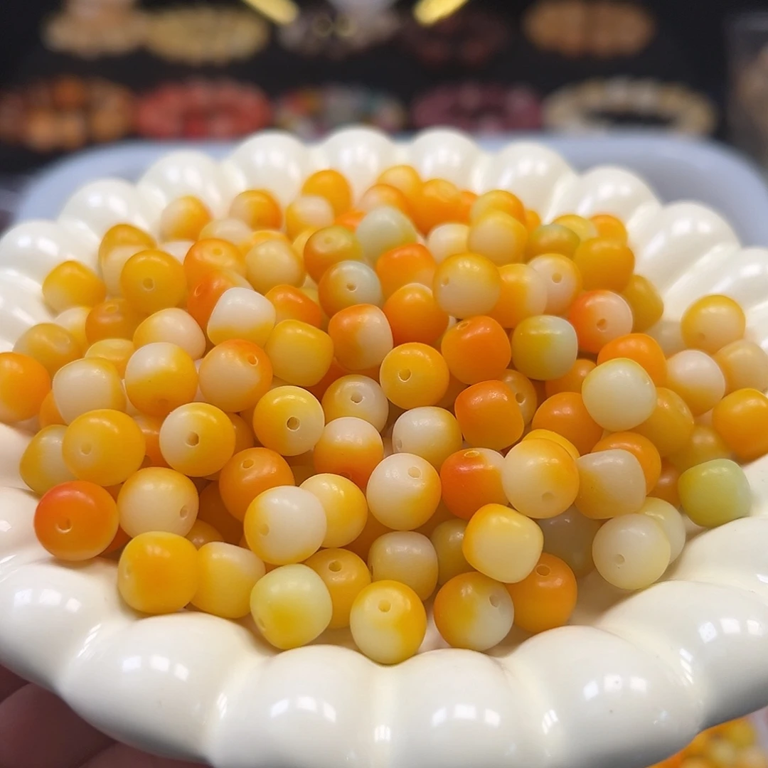 菩提根/象牙果手串卡10落日余晖120颗