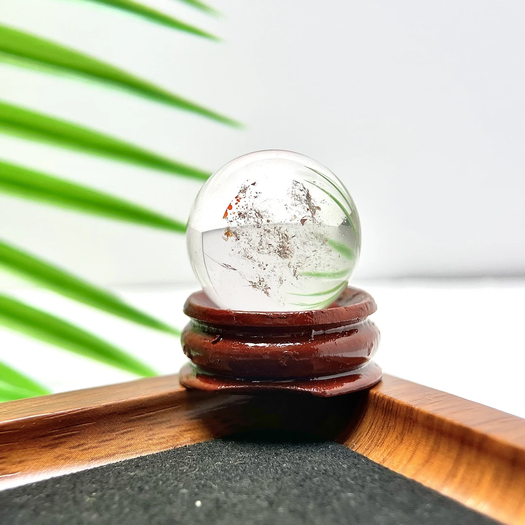 喜马白水晶 家居装饰圆球摆件 YSZB-6413