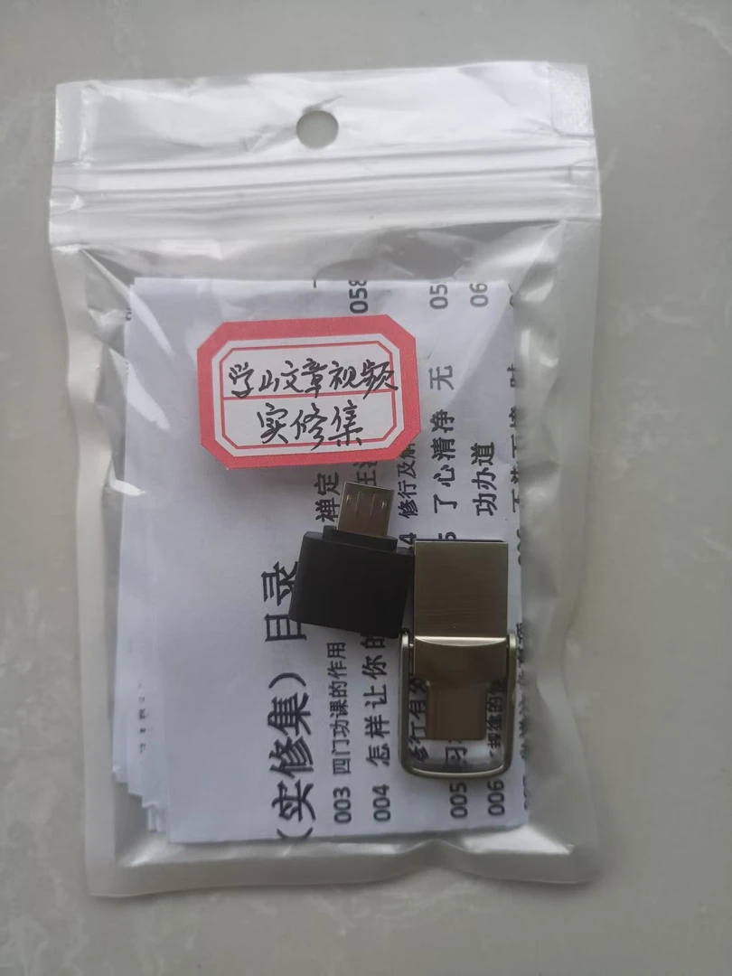 学山禅师文章视频实修集两用优盘（可选存储卡）U盘