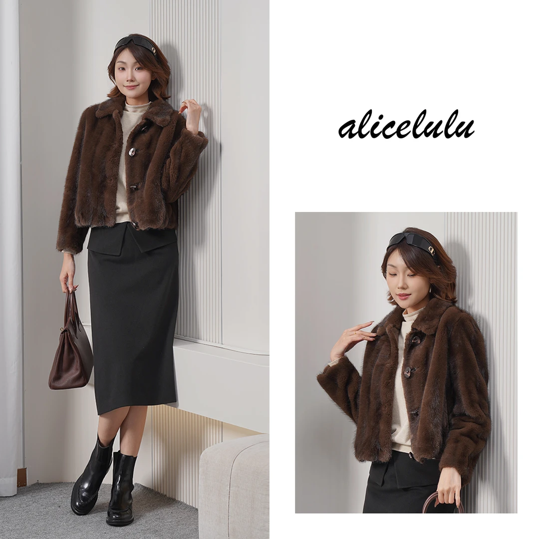 alicelulu初雪约定.短款外套设计感纽扣复古S2145427Tr