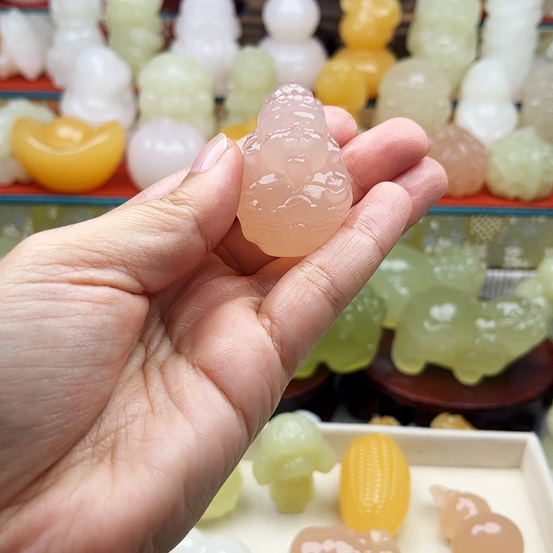 涛***歌石材财神手把点缀