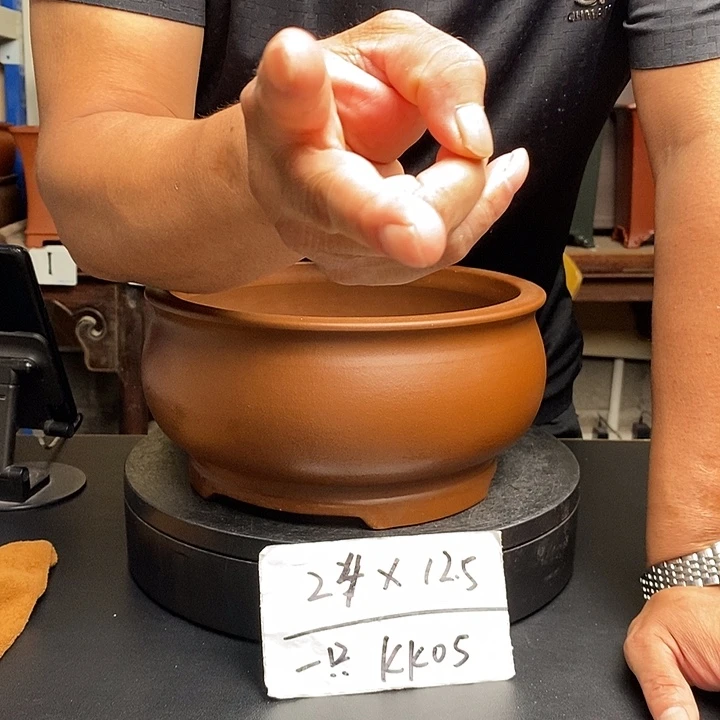 紫砂花盆货号一只KK005