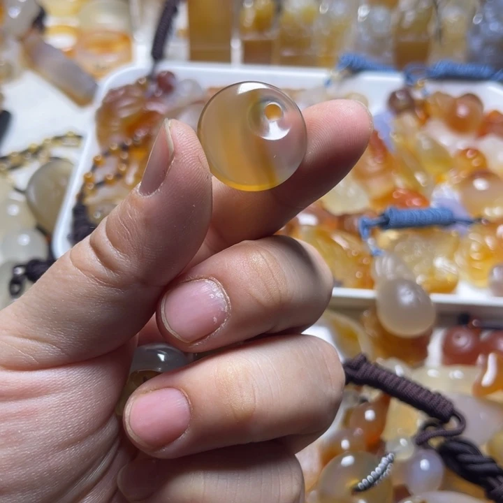 玛瑙/玉髓颈饰未镶嵌肉*子0026