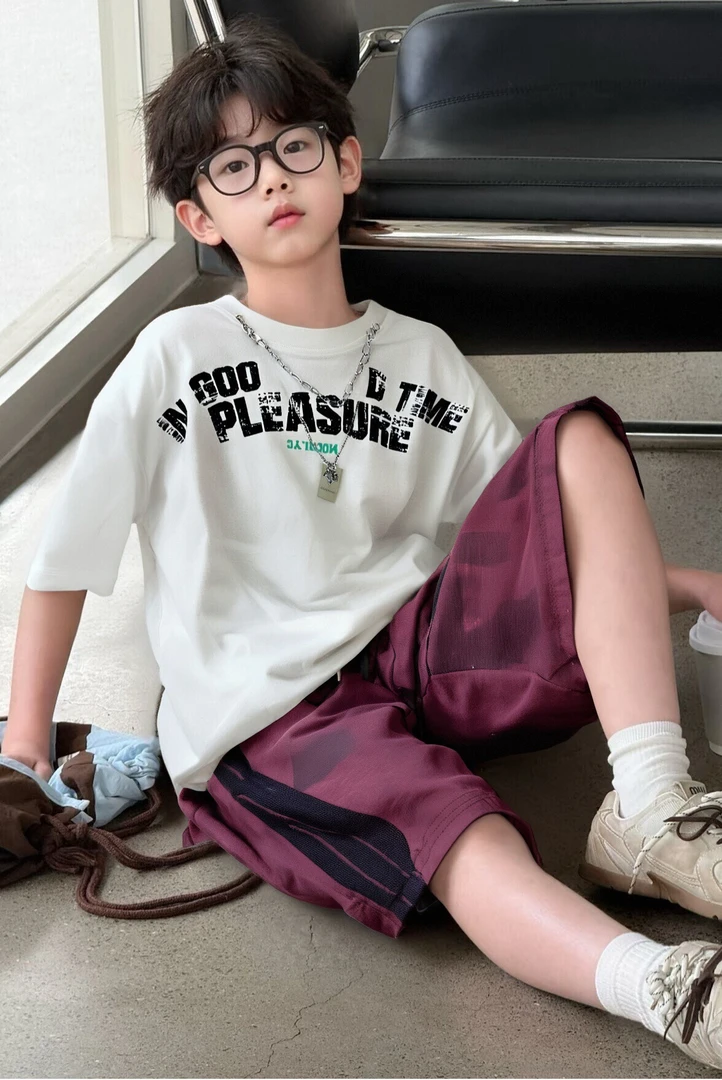 MM14 潮流时尚男女童春夏款百搭工装口袋中裤