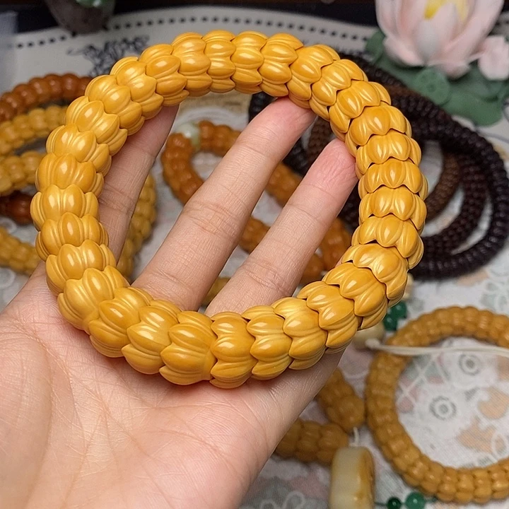 猴头核桃吊坠莲花1617