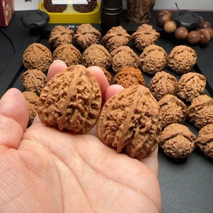 核桃把件36全品八龙筋