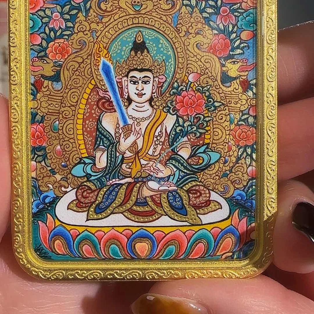 装裱画纯手绘天然矿料 虚空 普华东智绘