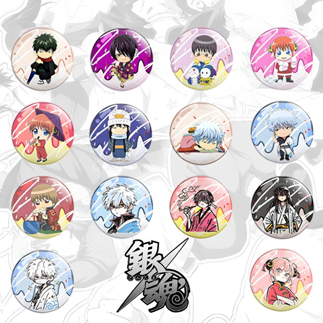 藍寶文創-银魂二創徽章吧唧盲盒