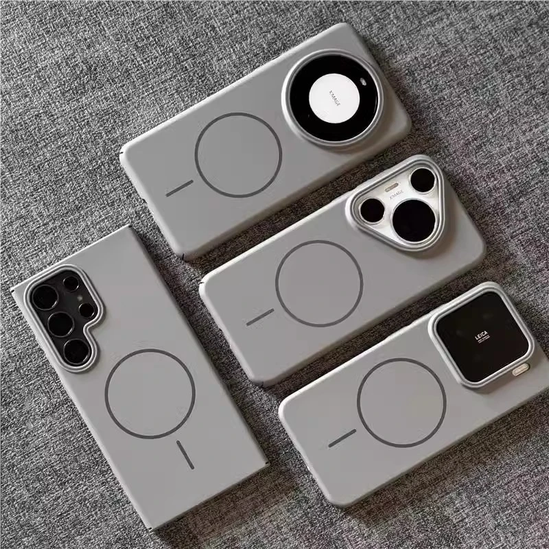 Magsafe磁吸适用小米15手机壳华为mate60三星s25超薄磨砂防摔硬壳