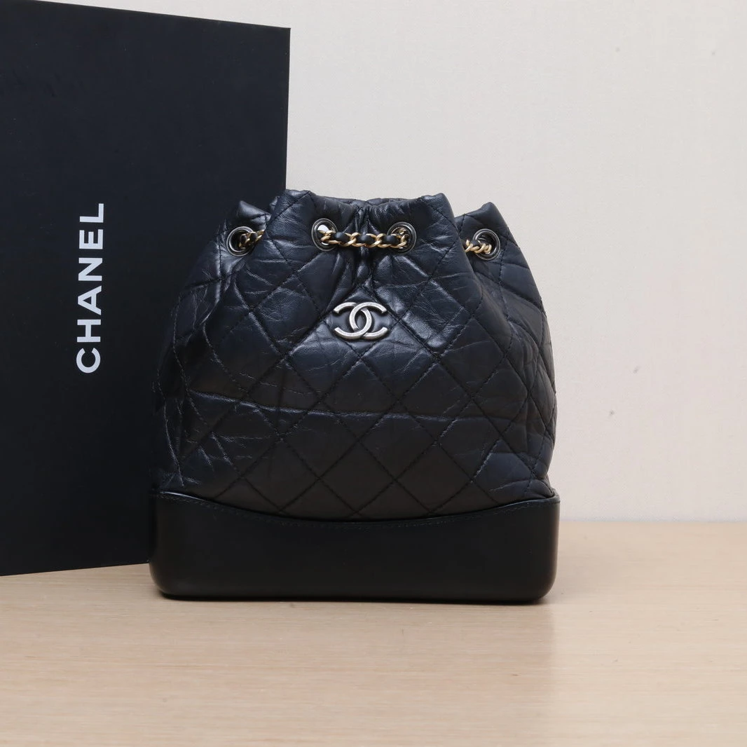 95新 Chanel/香奈儿 【双双】流浪 双肩包 小号 22.5cm 28开
