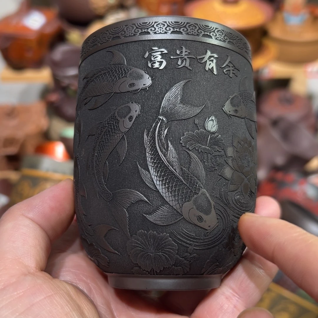 茶杯紫砂宜兴紫砂主人杯