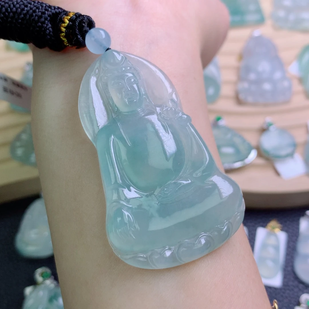 翡翠未镶嵌颈饰吊坠