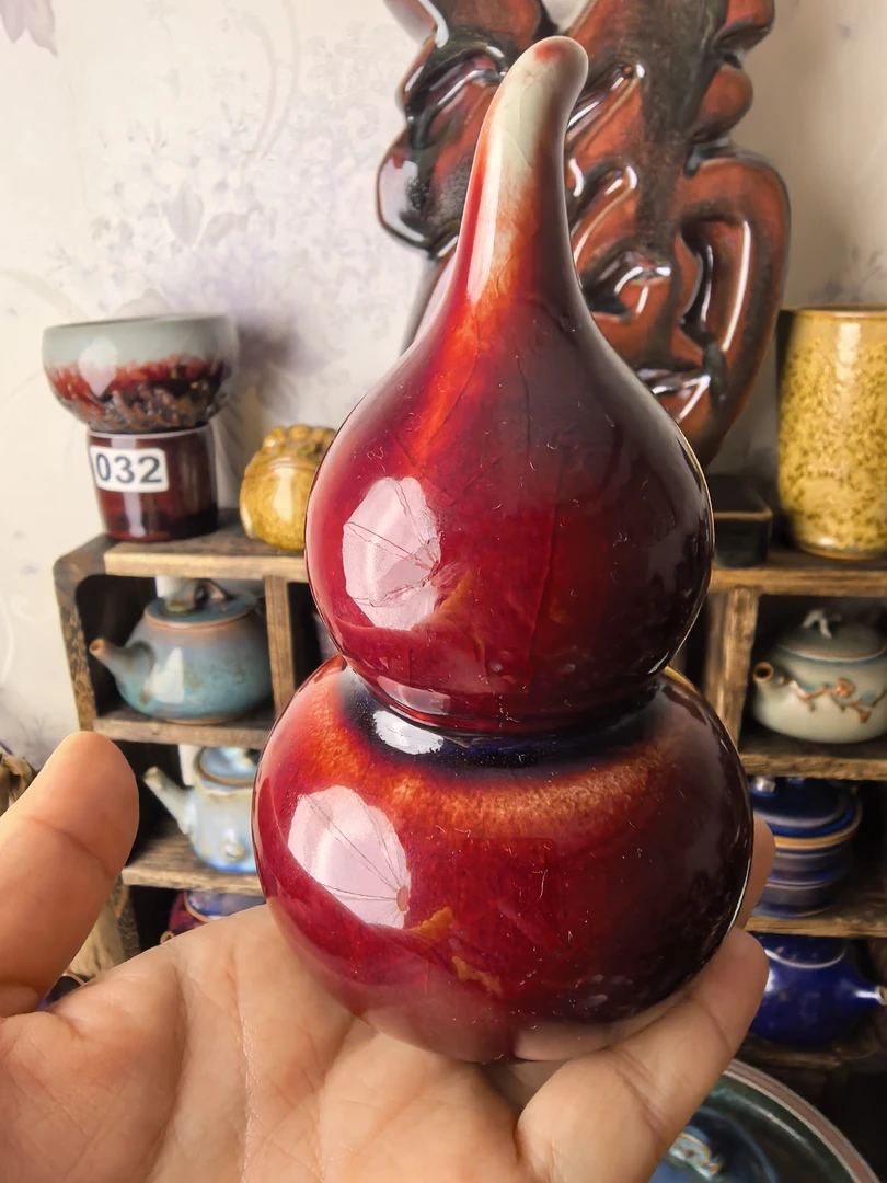 中国神后钧瓷摆件