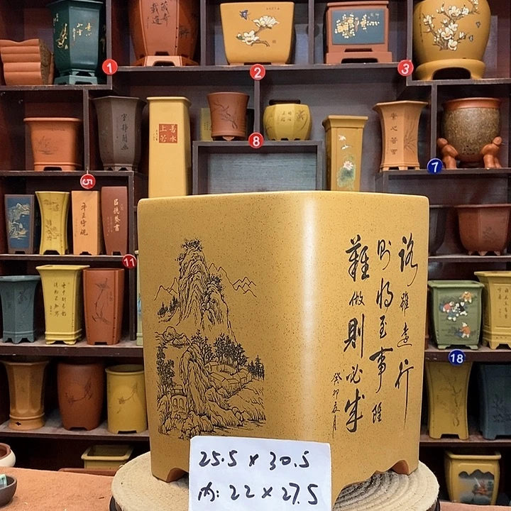 紫砂花盆紫砂花盆