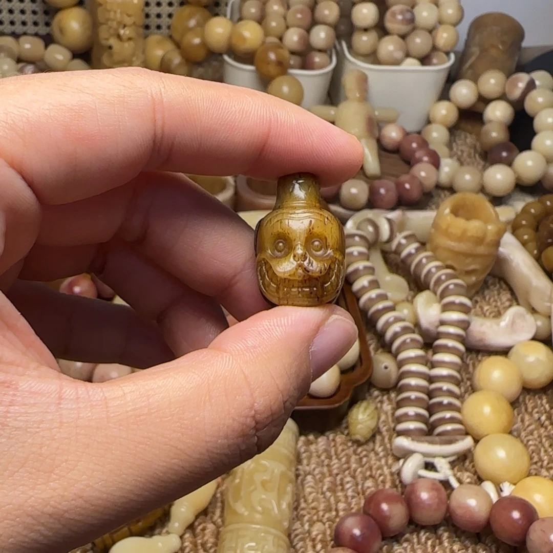 木质类驼骨手工喜主三通