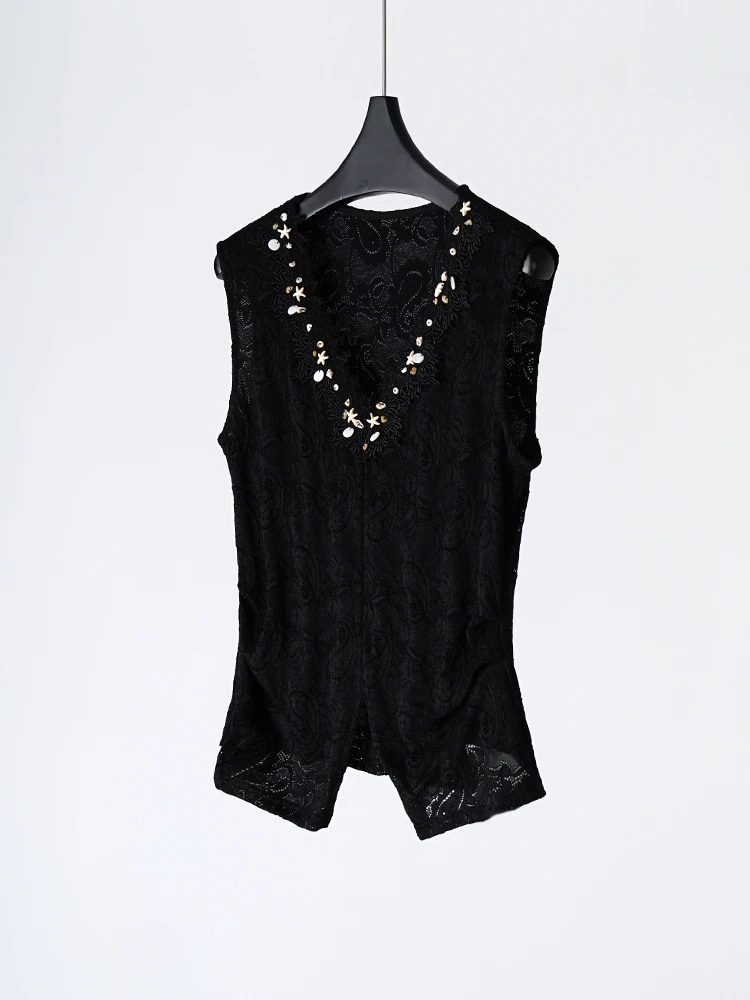 安迪专享 静奢风通勤修身型背心上衣  YYZM083X