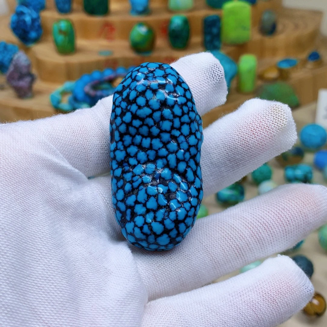 绿松石未镶嵌三彩随行