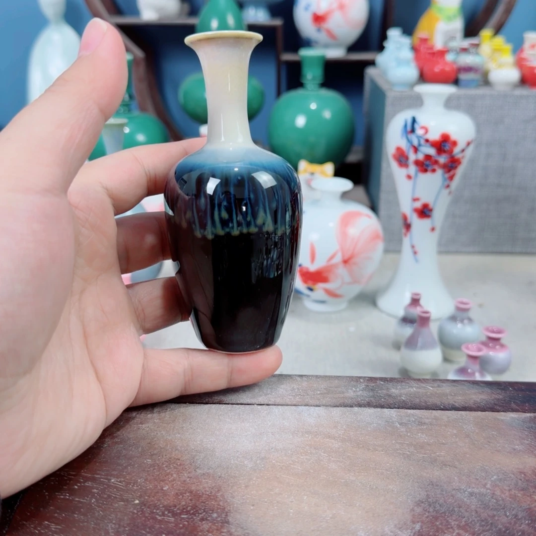 陶瓷手工小花器摆件