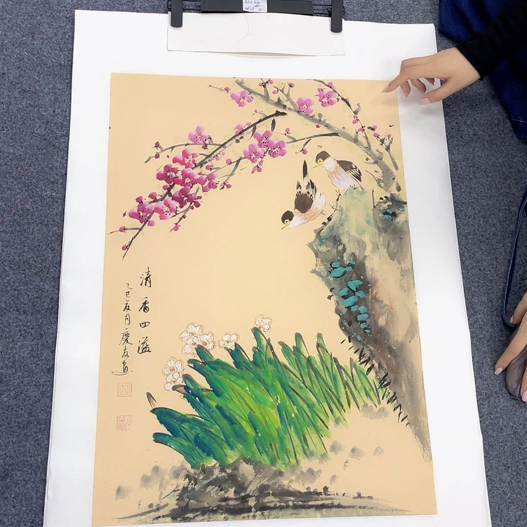 国画作品小姐姐放漏…