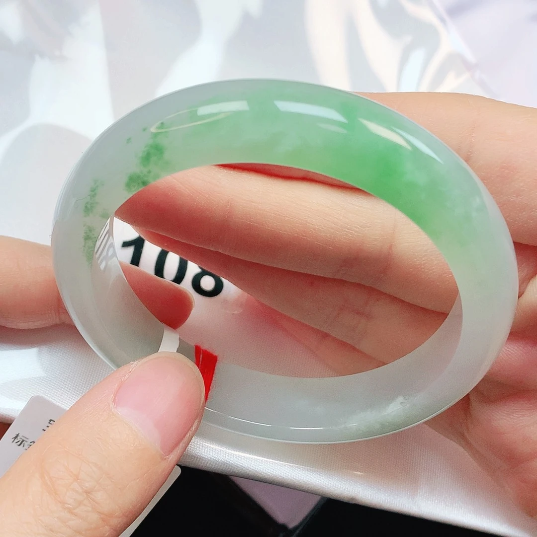 未镶嵌手镯翡翠抖音108