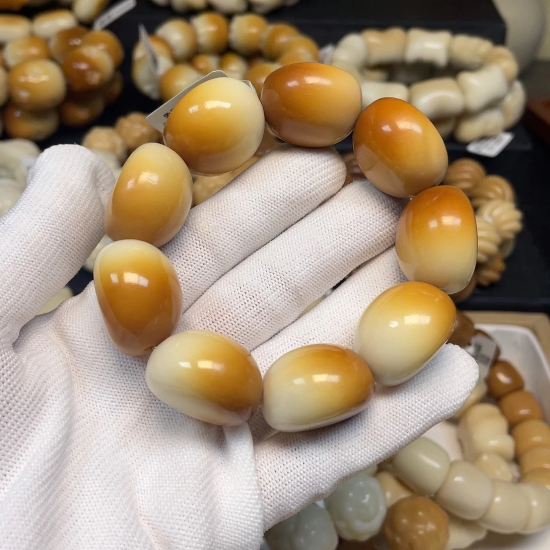 菩提根/象牙果手串122碳烤馒头瑕疵