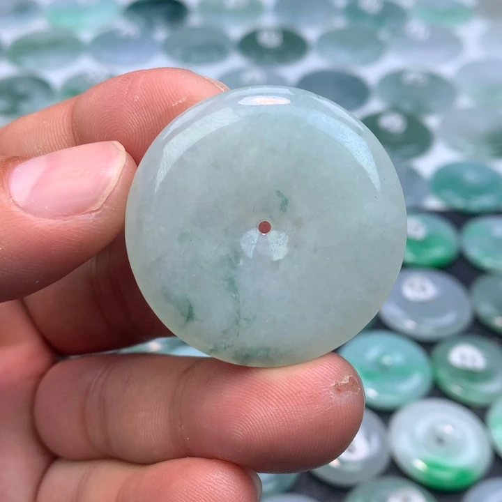 翡翠未镶嵌颈饰缅甸天然A货翡翠38-6.3