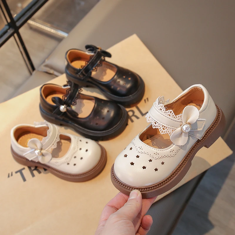 女童小皮鞋2025春秋爆款玛丽珍小女孩公主风百搭单鞋儿童透气童鞋