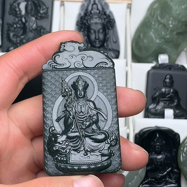 和田玉（青玉）未镶嵌颈饰