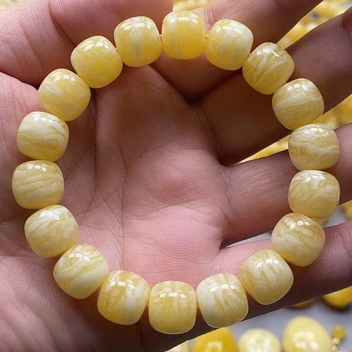 琥珀未镶嵌手链手串