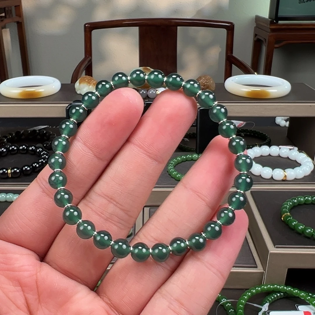 翡翠未镶嵌手链卡6