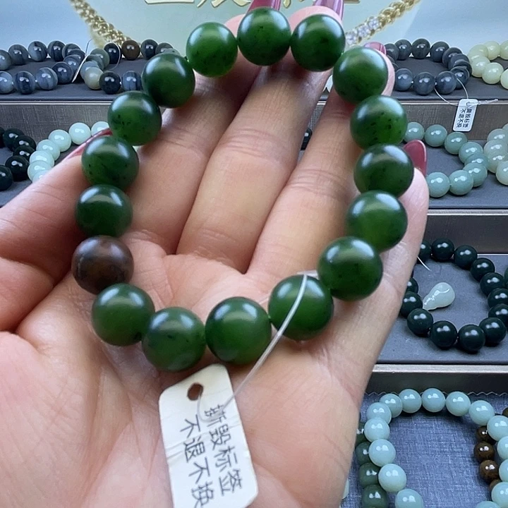 和田玉未镶嵌手链