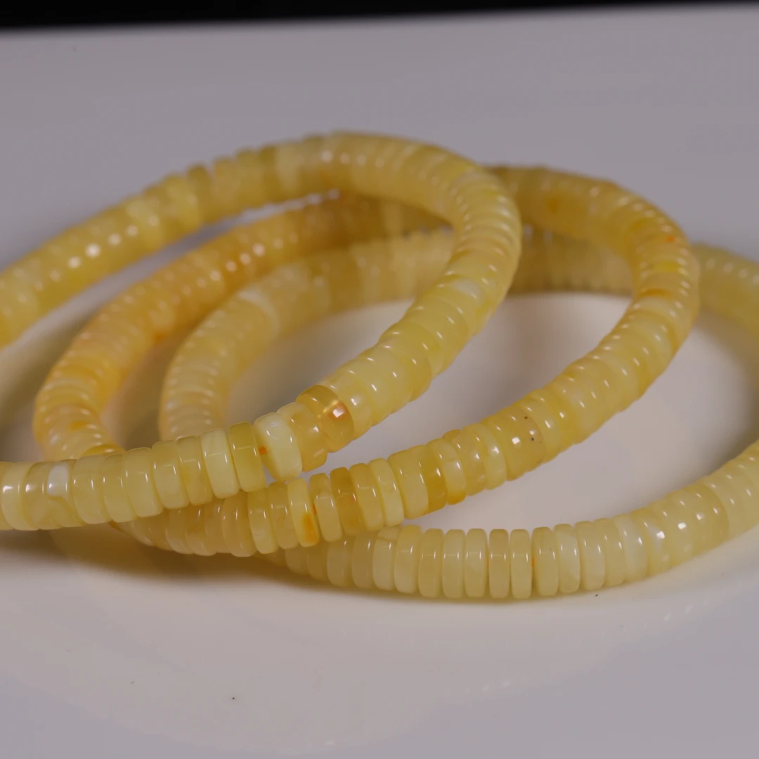 天然蜜蜡隔片手串【多样性发货一条】