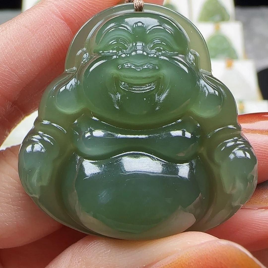 和田玉未镶嵌吊坠(赠链)