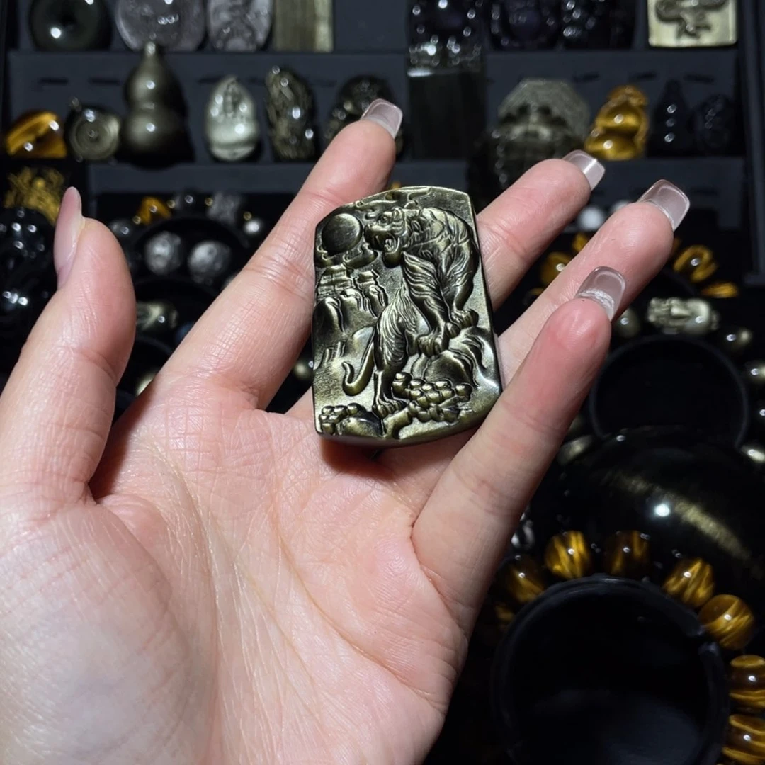 未镶嵌黑曜岩珠宝奇石海***5