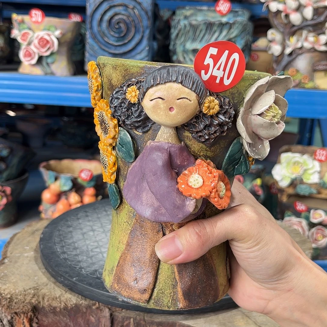 微瑕540 陶然花器手工花盆